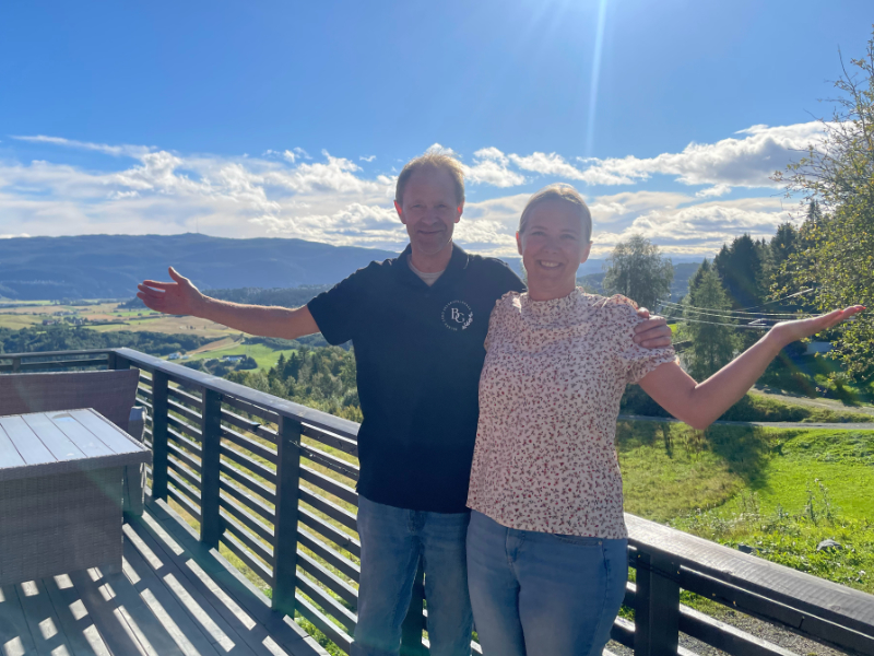 Kickoff med utsikt 1 4 3 fra terassen